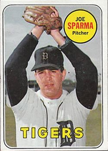 #488 Joe Sparma - Detroit Tigers - 1969 Topps Baseball