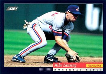 #488 Mike Lansing - Montreal Expos -1994 Score Baseball