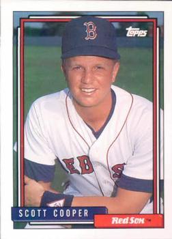 #488 Scott Cooper - Boston Red Sox - 1992 Topps Baseball