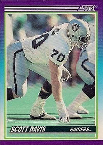 #488 Scott Davis - Los Angeles Raiders - 1990 Score Football