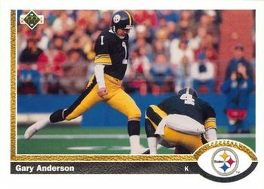 #488 Gary Anderson - Pittsburgh Steelers - 1991 Upper Deck Football