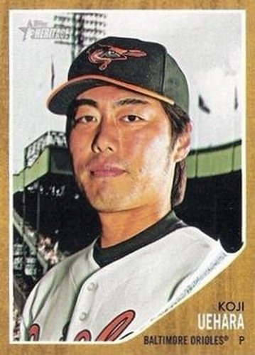 #488 Koji Uehara - Baltimore Orioles - 2011 Topps Heritage Baseball