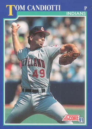 #488 Tom Candiotti - Cleveland Indians - 1991 Score Baseball