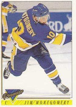 #488 Jim Montgomery - St. Louis Blues - 1993-94 Topps Premier Hockey
