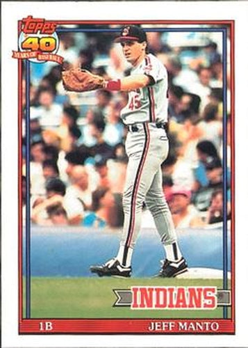 #488 Jeff Manto - Cleveland Indians - 1991 O-Pee-Chee Baseball