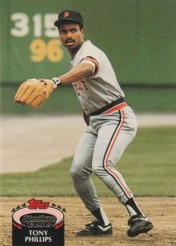 #488 Tony Phillips - Detroit Tigers - 1992 Stadium Club Baseball