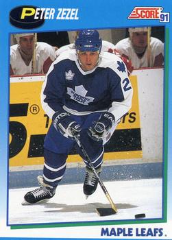 #489 Peter Zezel - Toronto Maple Leafs - 1991-92 Score Canadian Hockey