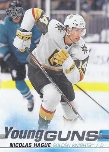 #489 Nicolas Hague - Vegas Golden Knights - 2019-20 Upper Deck Hockey
