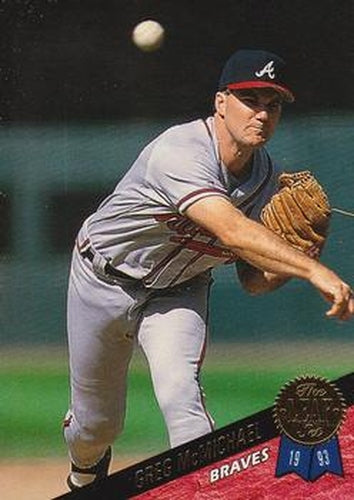 #489 Greg McMichael - Atlanta Braves - 1993 Leaf Baseball