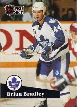 #489 Brian Bradley - 1991-92 Pro Set Hockey