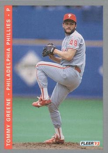 #489 Tommy Greene - Philadelphia Phillies - 1993 Fleer Baseball
