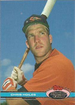 #489 Chris Hoiles - Baltimore Orioles - 1991 Stadium Club Baseball