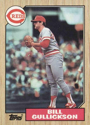 #489 Bill Gullickson - Cincinnati Reds - 1987 Topps Baseball