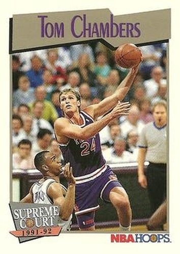 #489 Tom Chambers - Phoenix Suns - 1991-92 Hoops Basketball