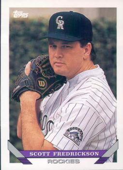 #489 Scott Fredrickson - Colorado Rockies - 1993 Topps Baseball