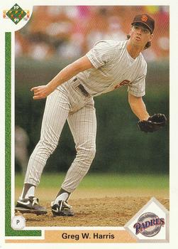 #489 Greg W. Harris - San Diego Padres - 1991 Upper Deck Baseball