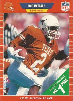 #489 Eric Metcalf - Cleveland Browns - 1989 Pro Set Football