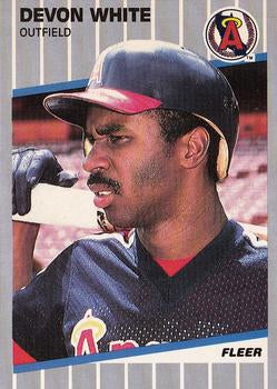 #489 Devon White - California Angels - 1989 Fleer Baseball