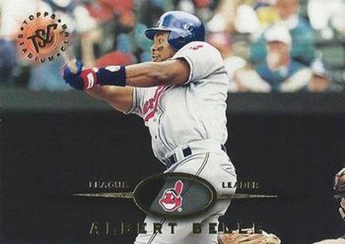 #489 Albert Belle - Cleveland Indians - 1995 Stadium Club Baseball