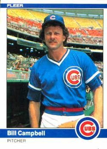 #489 Bill Campbell - Chicago Cubs - 1984 Fleer Baseball