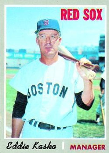 #489 Eddie Kasko - Boston Red Sox - 1970 Topps Baseball