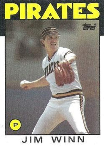 #489 Jim Winn - Pittsburgh Pirates - 1986 Topps Baseball