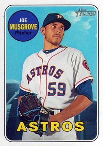 #489 Joe Musgrove - Houston Astros - 2018 Topps Heritage Baseball