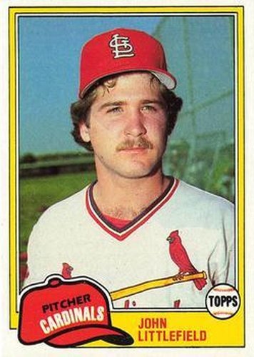#489 John Littlefield - St. Louis Cardinals - 1981 Topps Baseball