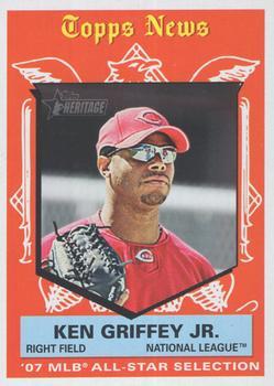 #489 Ken Griffey Jr. - Cincinnati Reds - 2008 Topps Heritage Baseball