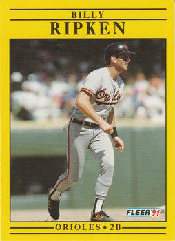 #489 Billy Ripken - Baltimore Orioles - 1991 Fleer Baseball
