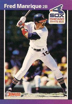 #489 Fred Manrique - Chicago White Sox - 1989 Donruss Baseball