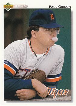 #489 Paul Gibson - Detroit Tigers - 1992 Upper Deck Baseball