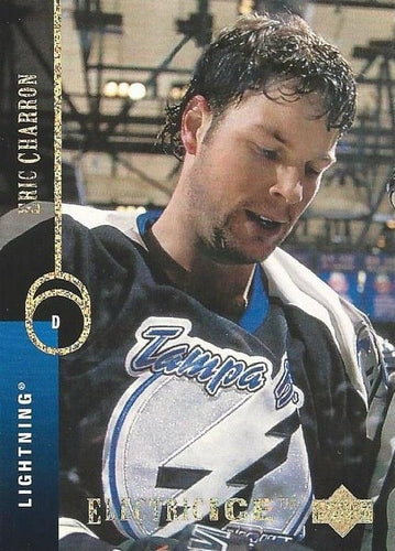 #489 Eric Charron - Tampa Bay Lightning - 1994-95 Upper Deck Hockey - Electric Ice