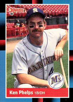 #489 Ken Phelps - Seattle Mariners - 1988 Donruss Baseball