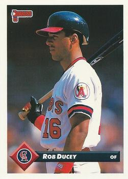 #489 Rob Ducey - California Angels - 1993 Donruss Baseball