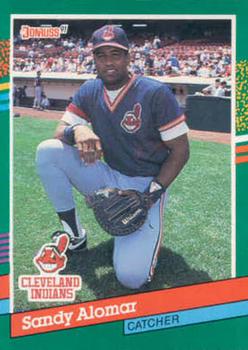 #489 Sandy Alomar - Cleveland Indians - 1991 Donruss Baseball