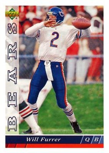 #489 Will Furrer - Chicago Bears - 1993 Upper Deck Football