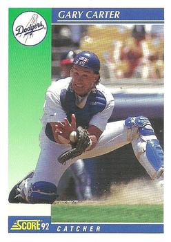 #489 Gary Carter - Los Angeles Dodgers - 1992 Score Baseball