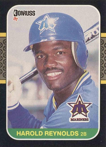 #489 Harold Reynolds - Seattle Mariners - 1987 Donruss Baseball