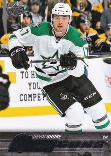 #489 Devin Shore - Dallas Stars - 2015-16 Upper Deck Hockey