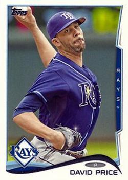#489b David Price - Tampa Bay Rays - 2014 Topps Baseball