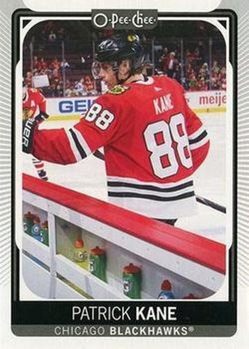 #489b Patrick Kane - Pre/Post Game - Chicago Blackhawks - 2021-22 O-Pee-Chee Hockey