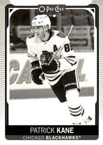 #489c Patrick Kane - Black & White - Chicago Blackhawks - 2021-22 O-Pee-Chee Hockey