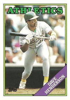 #48T Dave Henderson - Oakland Athletics - 1988 Topps Traded Baseball