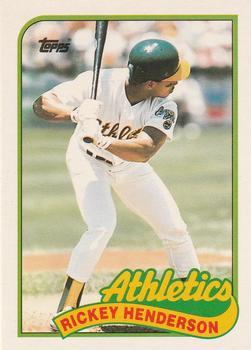 #48T Rickey Henderson - Oakland Athletics - 1989 Topps Traded Baseball
