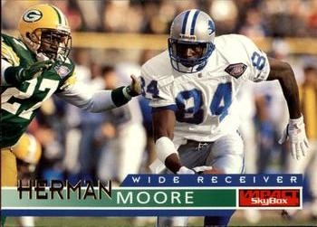 #48 Herman Moore - Detroit Lions - 1995 SkyBox Impact Football