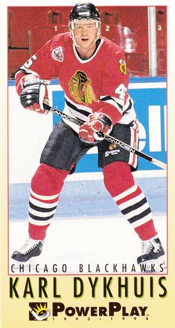 #48 Karl Dykhuis - Chicago Blackhawks - 1993-94 Fleer PowerPlay Hockey