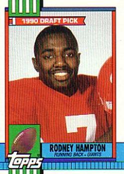 #48 Rodney Hampton - New York Giants - 1990 Topps Football