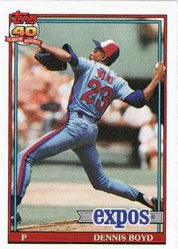 #48 Dennis Boyd - Montreal Expos - 1991 Topps Baseball