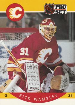 #48 Rick Wamsley - Calgary Flames - 1990-91 Pro Set Hockey